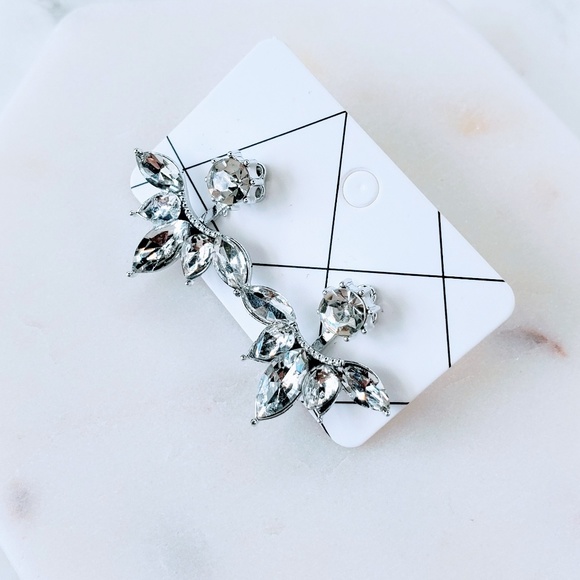 5 for $25 Silver Color Double Sided Earrings - Picture 3 of 6